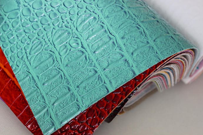 Crocodile skin leather materials to make sofa